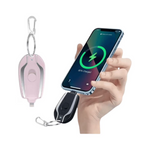 Llavero Rosado Portátil Cargador IPhone