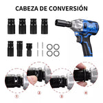Llave Pistola De Impacto 2 Baterias Azul