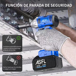 Llave Pistola De Impacto 2 Baterias Azul